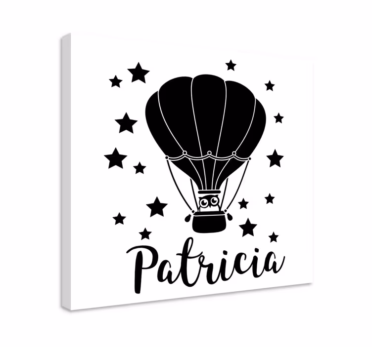 Personliga stjärnor ballong personligcanvas tavla - Tenstickers