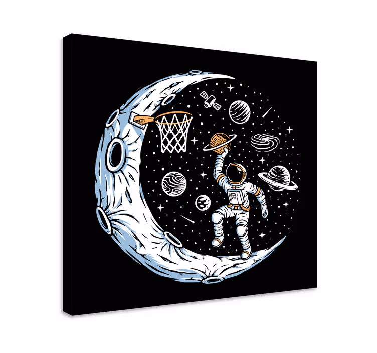 Lunar basket dunk videospel canvas tavla - Tenstickers