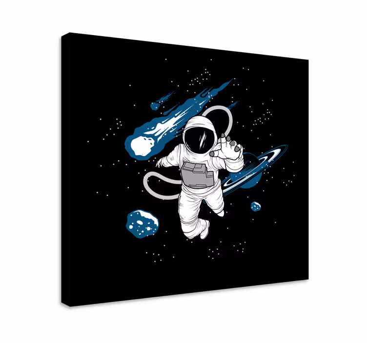 Videospel canvas tavla astronaut i universum - Tenstickers
