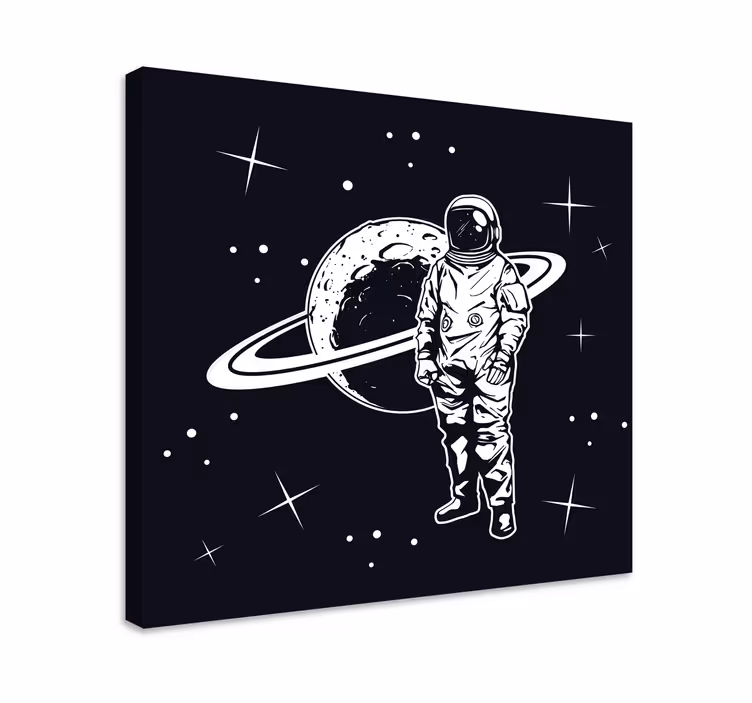 Videospel canvas tavla kosmonaut i omloppsbana - Tenstickers