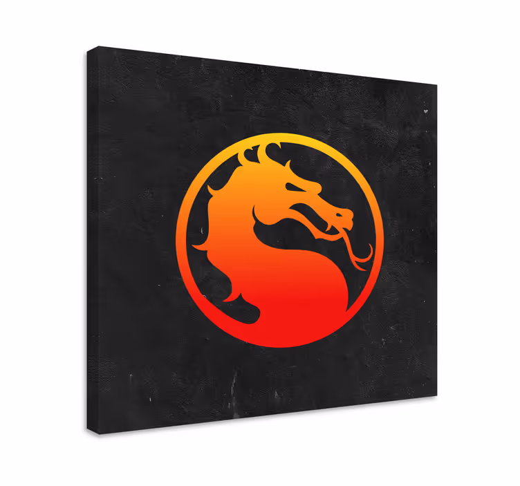 Videospel canvas tavla mortal kombat draken - Tenstickers
