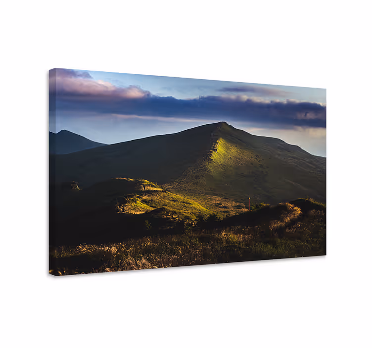 Kanvas landskap bergtoppsutsikt - Tenstickers