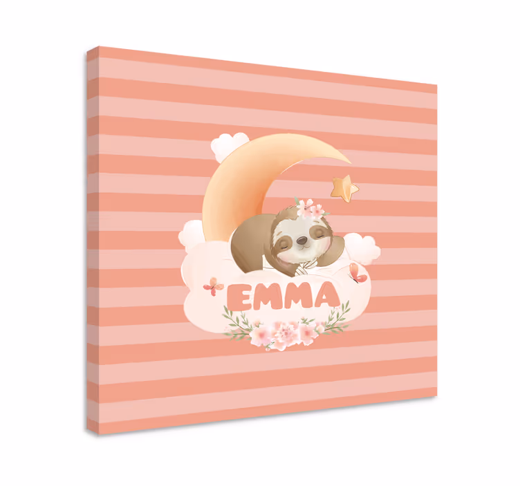 Dovendyr och måne kanvas 3d - Tenstickers