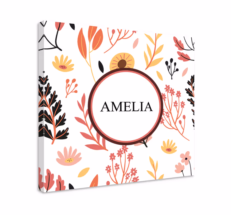 Kanvas blommor och växter personlig blommor design - Tenstickers