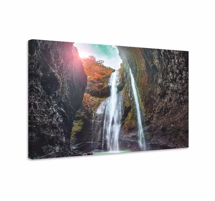 Kanvas landskap grand cascade landskap - Tenstickers