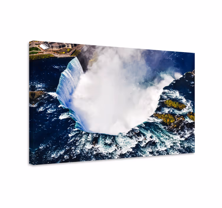 Niagarafallen flygbild Kanvas landskap - Tenstickers