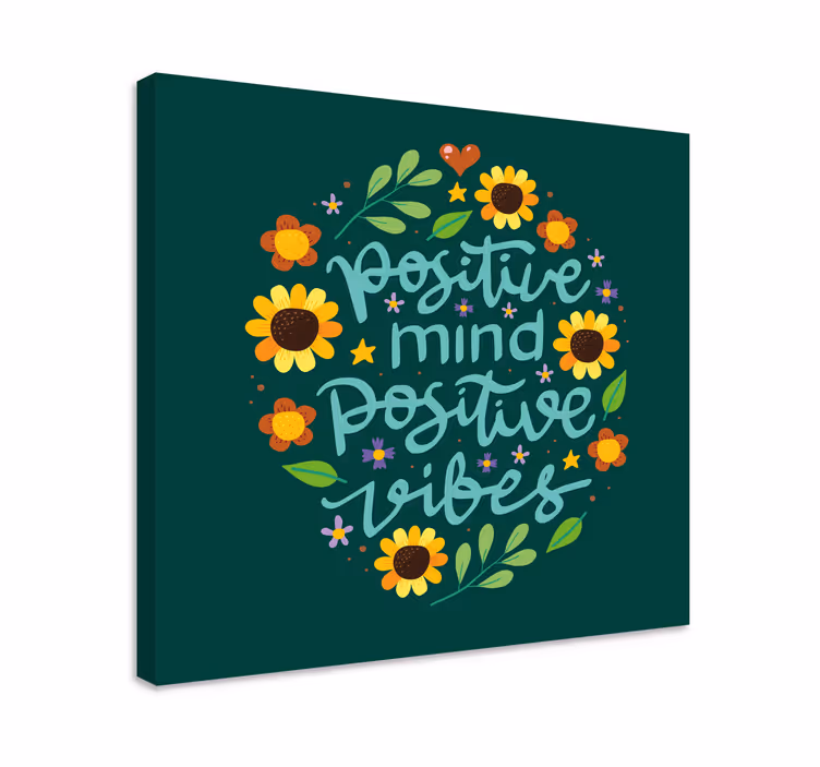 Blommor och motiverande motivationsduk - Tenstickers