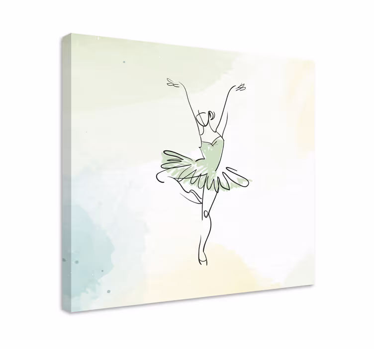 Kanvas dansare elegant balett rörelse - Tenstickers