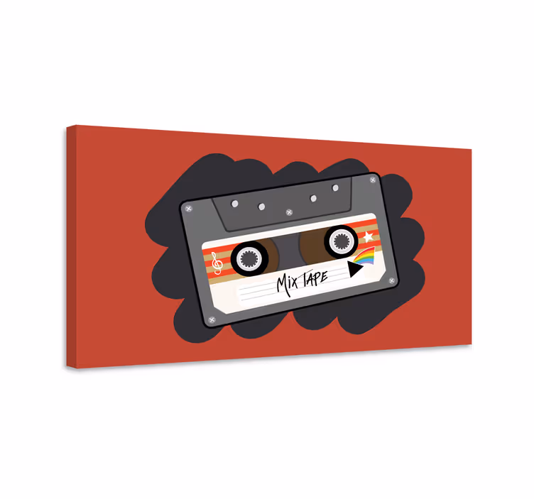 Mixtejpkassett 80 -talets retroduk - Tenstickers