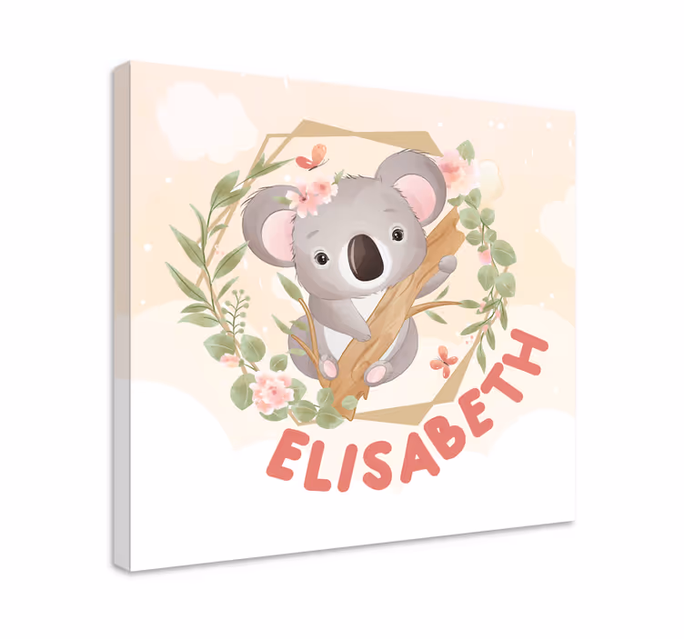 Personlig koala Kanvas djur - Tenstickers