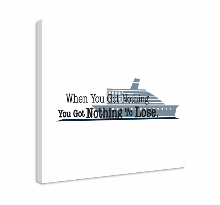 Titanic film motiverande citatcanvas tavla - Tenstickers