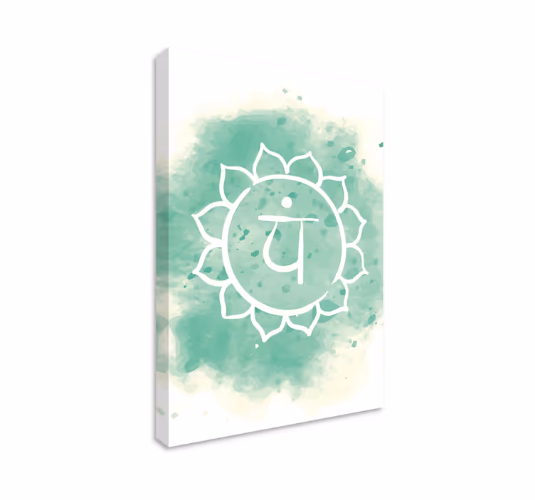 Kanvas zen meditationssymbol - Tenstickers