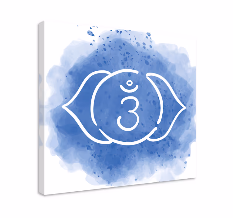 Tredje ögat chakrasymbol moderncanvas tavla - Tenstickers