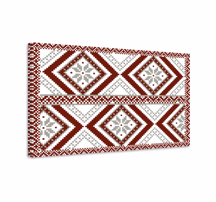 Modern kanvas geometriskt diamantkoncept - Tenstickers