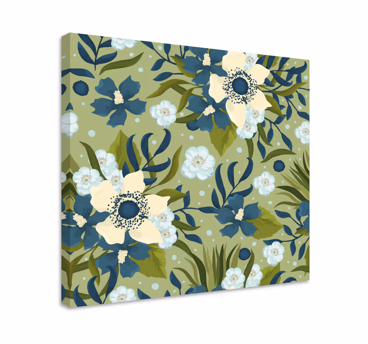 Sommar färgglada blommönster väggutskrifter - Tenstickers