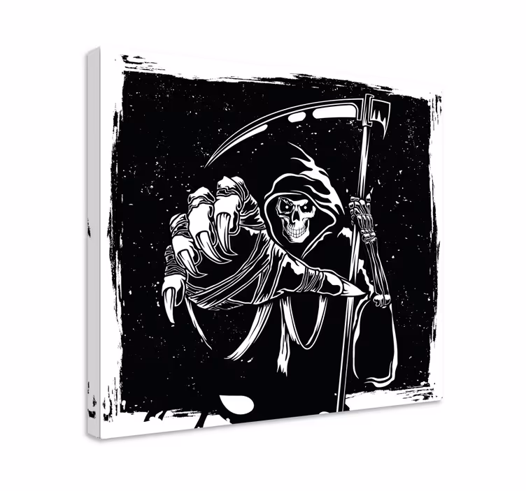 Ond siluett original dekal moderncanvas tavla - Tenstickers
