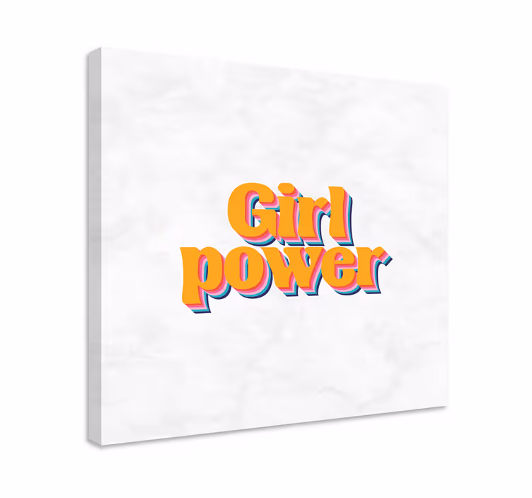 Flicka makt citat med blommor citatcanvas tavla - Tenstickers