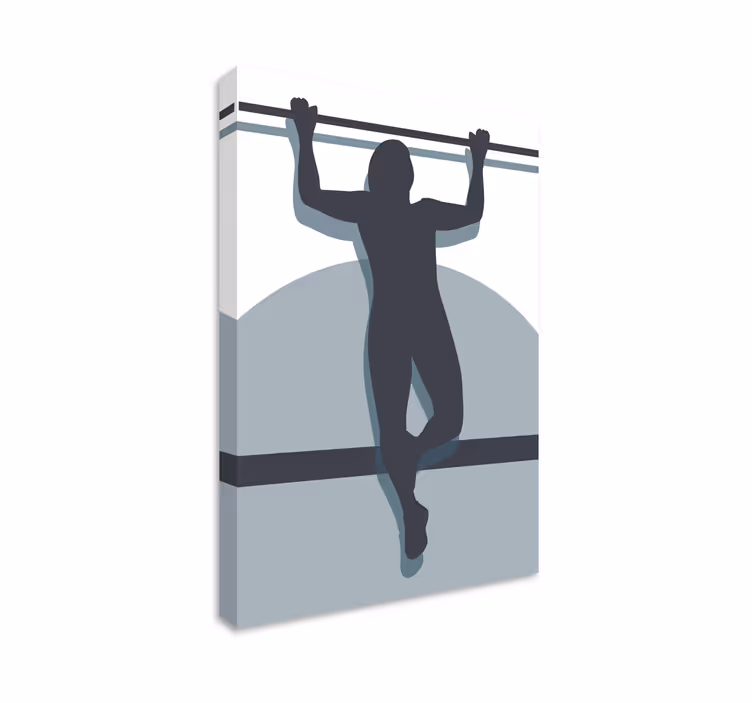 Kanvas sport atletisk styrkepose - Tenstickers