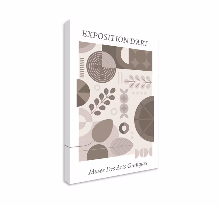 Exposition d'art graphique retro canvas - Tenstickers