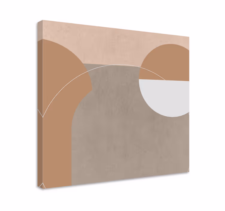 Modern kanvas abstrakta geometriska former - Tenstickers