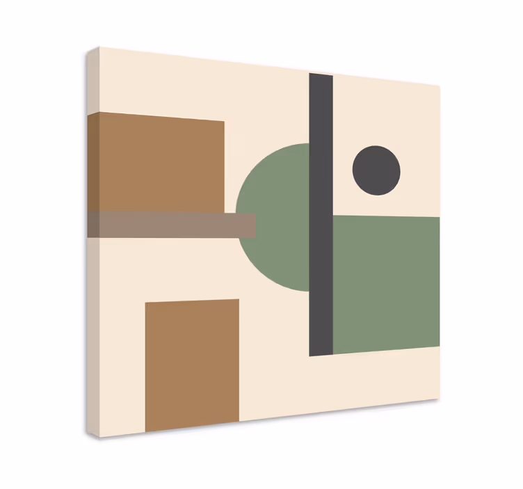 Naturfärger geometrisk konst moderncanvas tavla - Tenstickers