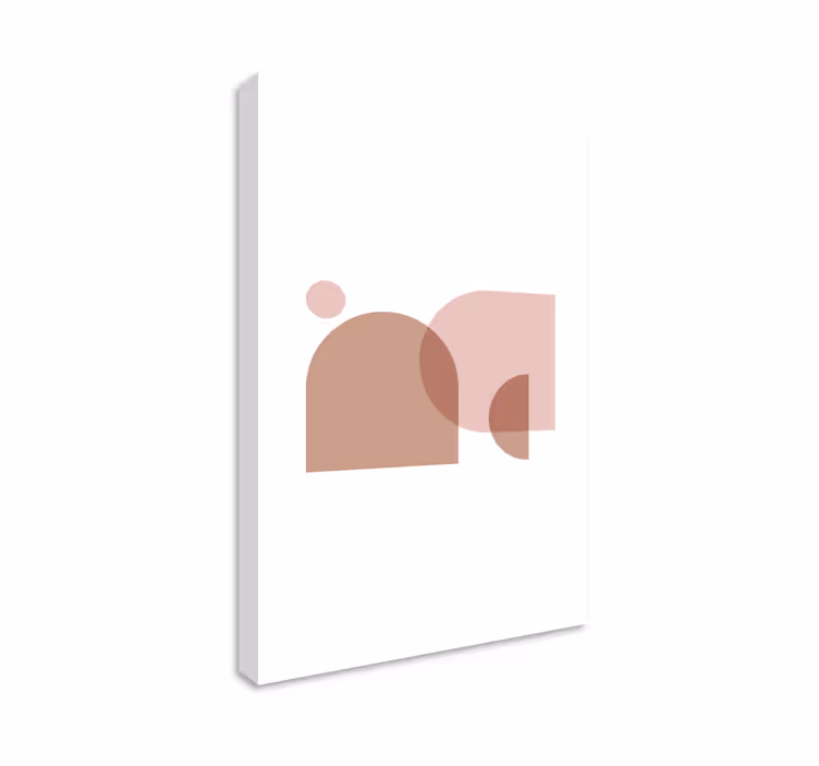 Kanvas geometrisk minimalistiska abstrakta former - Tenstickers
