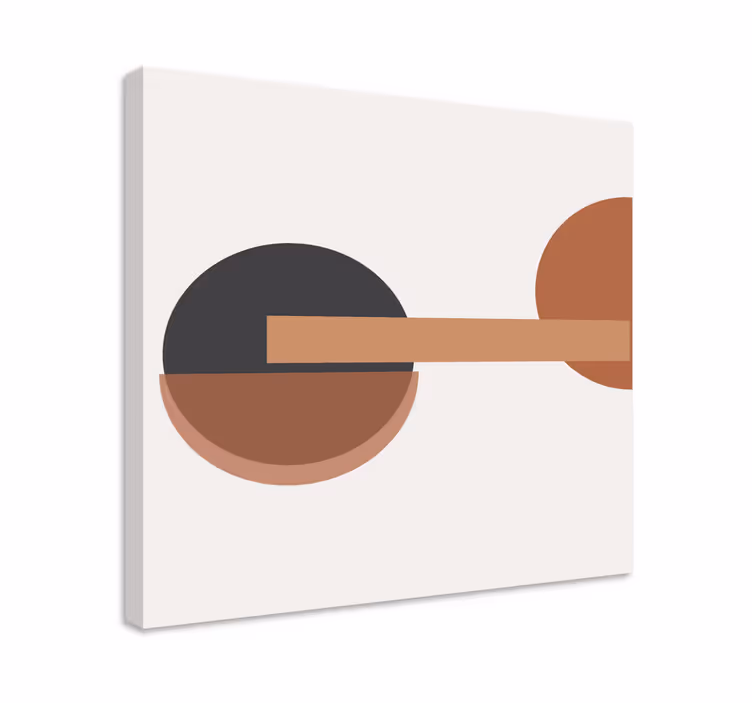 Kontrastiv geometrisk konst moderncanvas tavla - Tenstickers