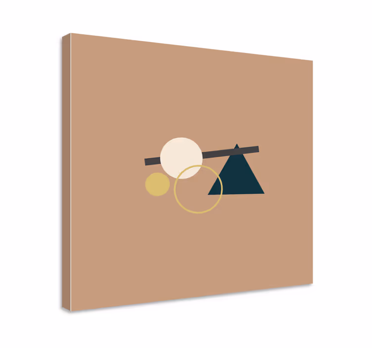 Kanvas geometrisk balanserade geometriska element - Tenstickers