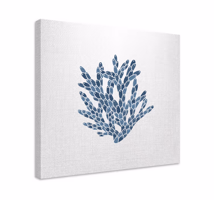 Moderna koraller "hampton style" abstraktcanvas tavla - Tenstickers