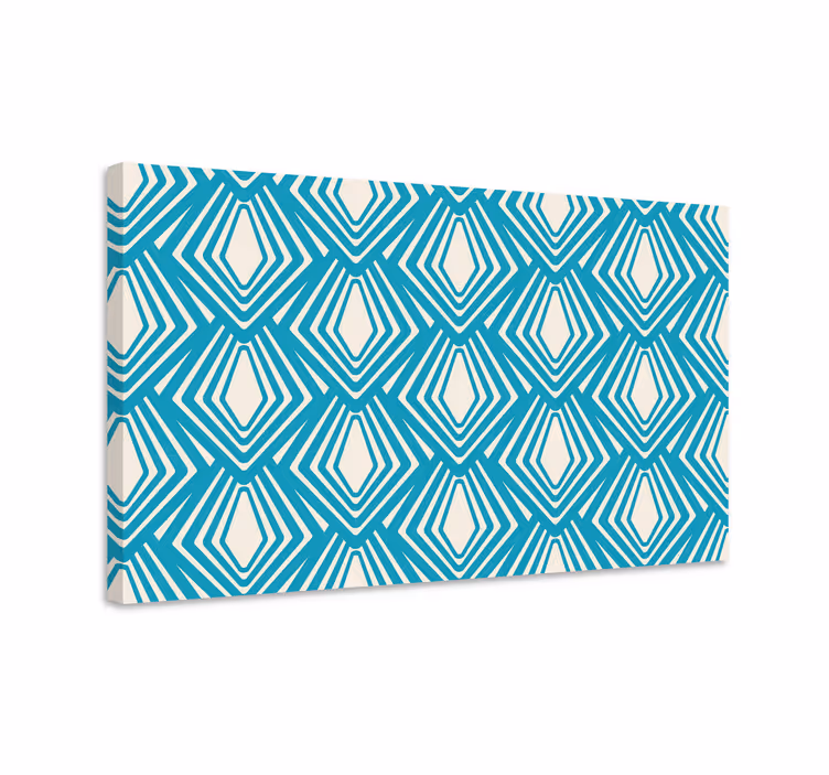 Kanvas geometrisk diamantmönster - Tenstickers