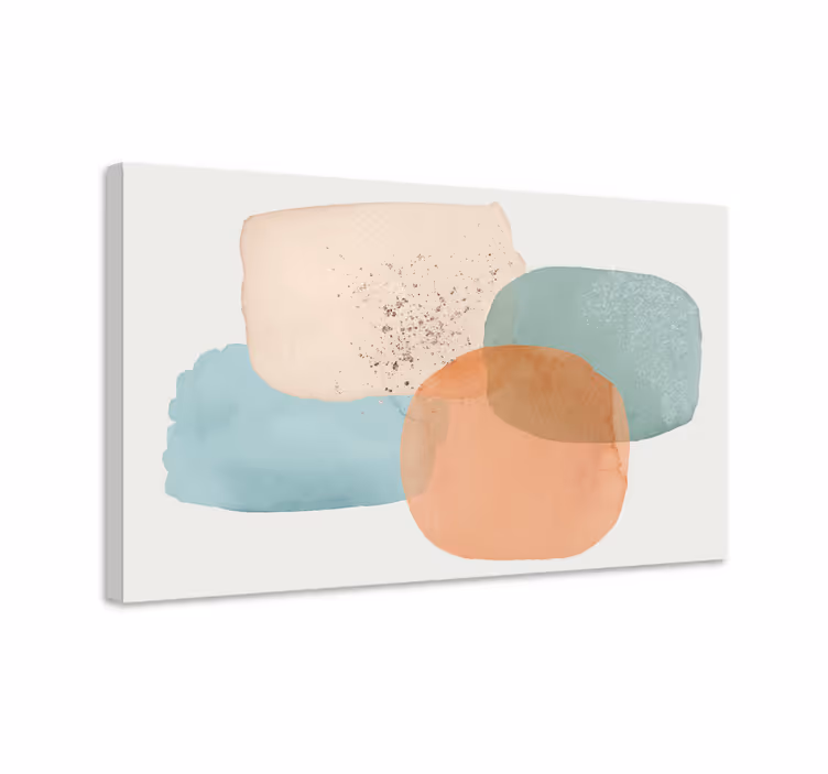 Jordfärger minimalistiskcanvas tavla för matsal - Tenstickers