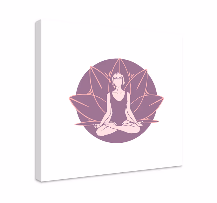 Lotusblomma meditation konst konsttryck - Tenstickers