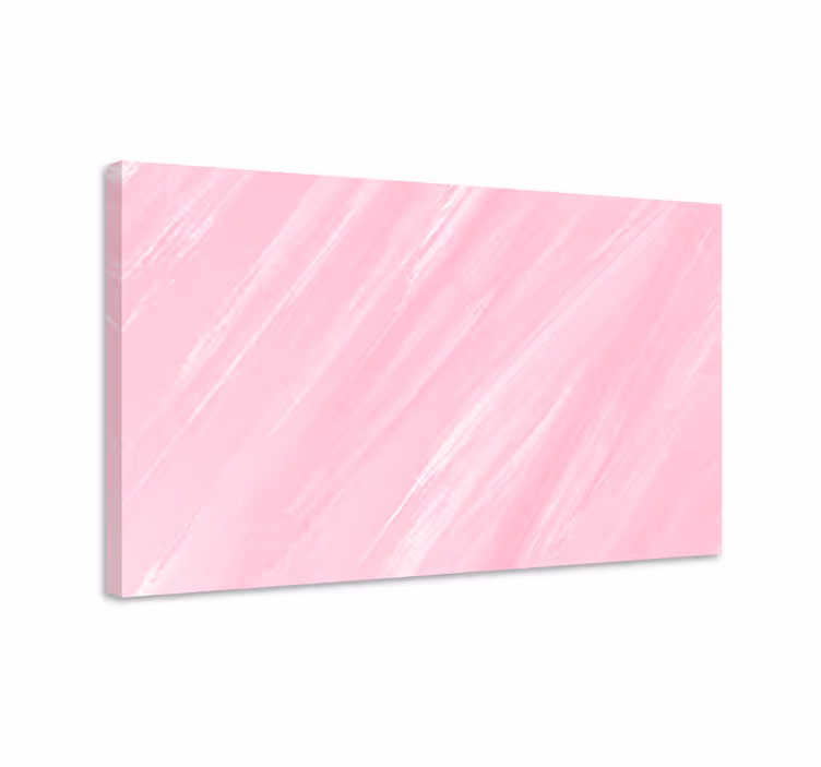 Kawaii stil rosa färg canvas konsttryck - Tenstickers