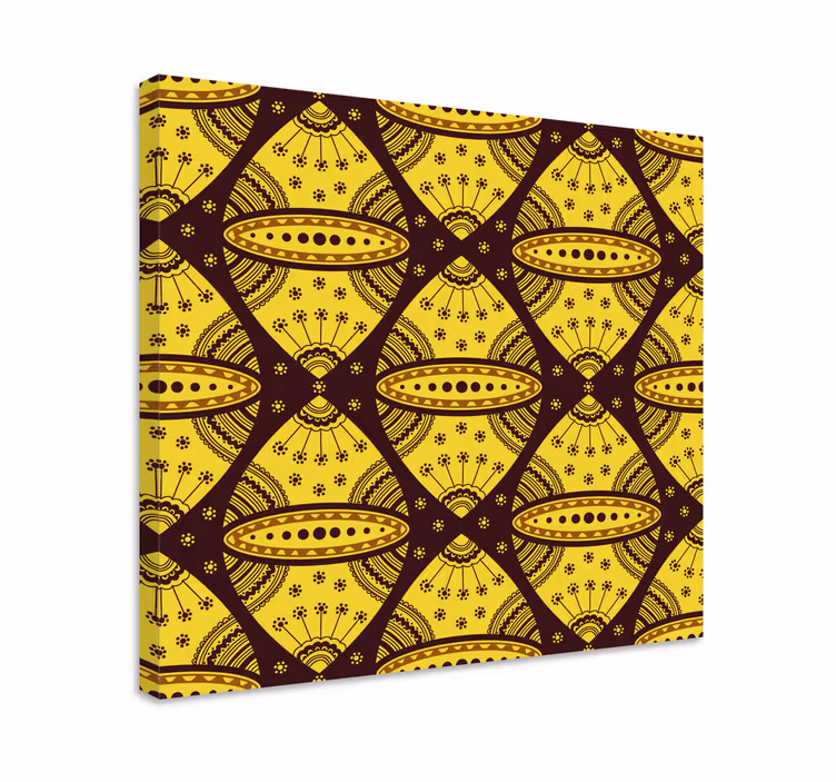 Abstrakt kanvas geometrisk arrangemang - Tenstickers