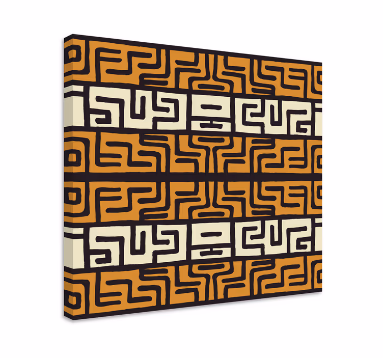 Afrikansk stil abstrakt mönster abstraktcanvas tavla - Tenstickers