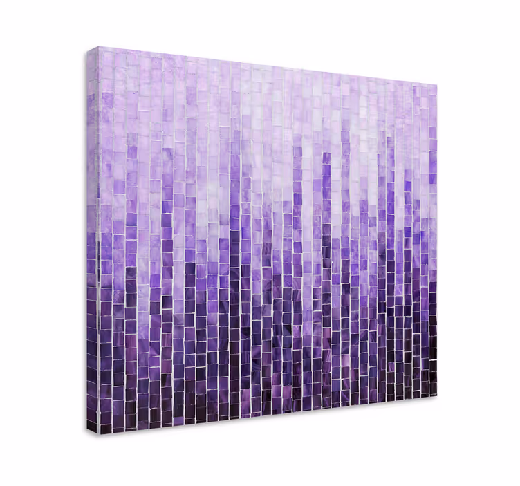 Ombre effekt kakel mönster canvastavlor - Tenstickers