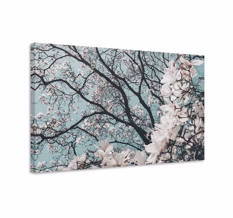 Elegant stil körsbärsblommorcanvas tavla - Tenstickers