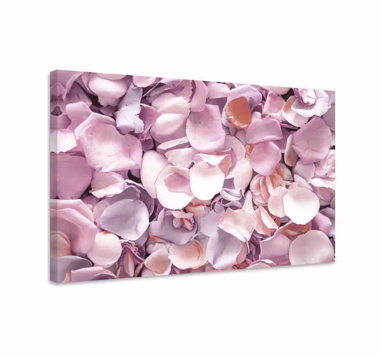 Kanvas blommor och växter rosenbladsserie - Tenstickers