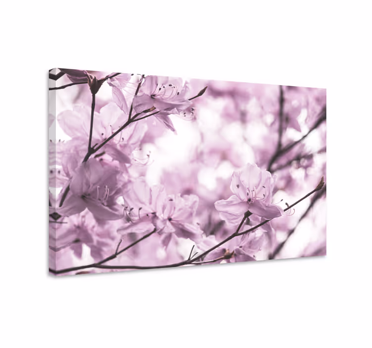 Delikata blommor och växter kanvas - Tenstickers