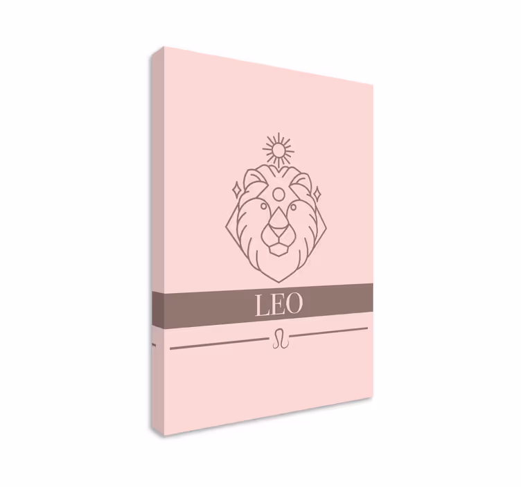 Kanvas abc och bokstäver leos zodiaksymbol - Tenstickers
