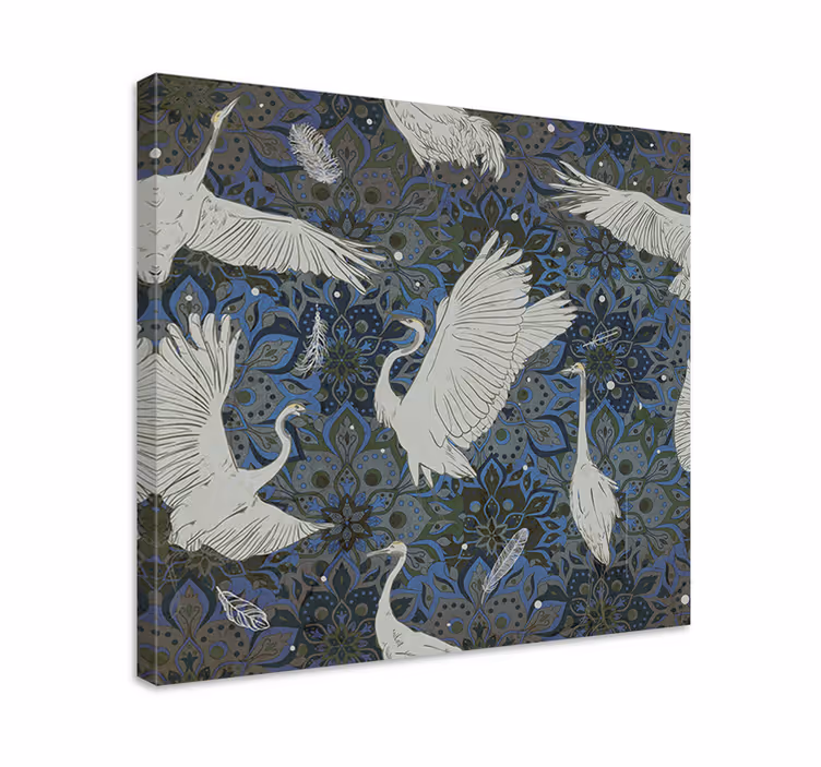 Orientalisk stil ornament abstraktcanvas tavla - Tenstickers