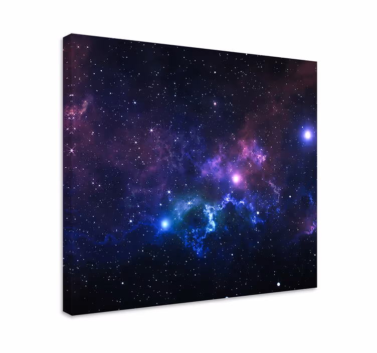 Universum med tusen stjärnor landskap canvas - Tenstickers