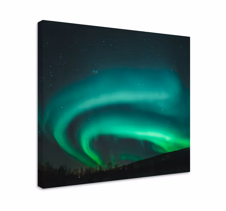 Kanvas landskap norrljuset utställning - Tenstickers