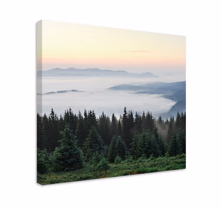 Kanvas landskap lugna fjällutsikt - Tenstickers