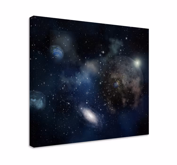 Kanvas dansare galaxutforskningstema - Tenstickers