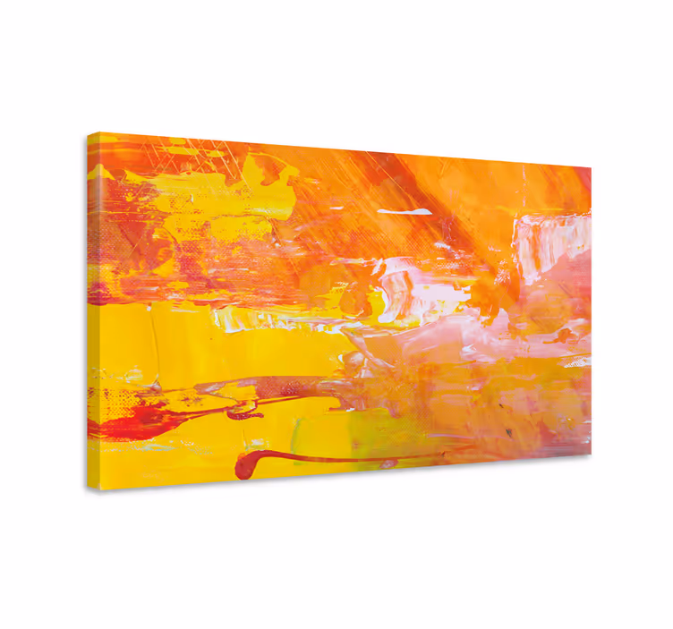 Orange abstrakt design bar canvas print - Tenstickers