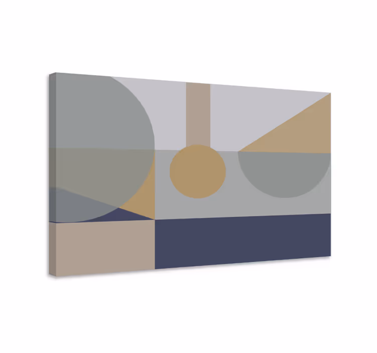 Kanvas geometrisk abstrakta former display - Tenstickers