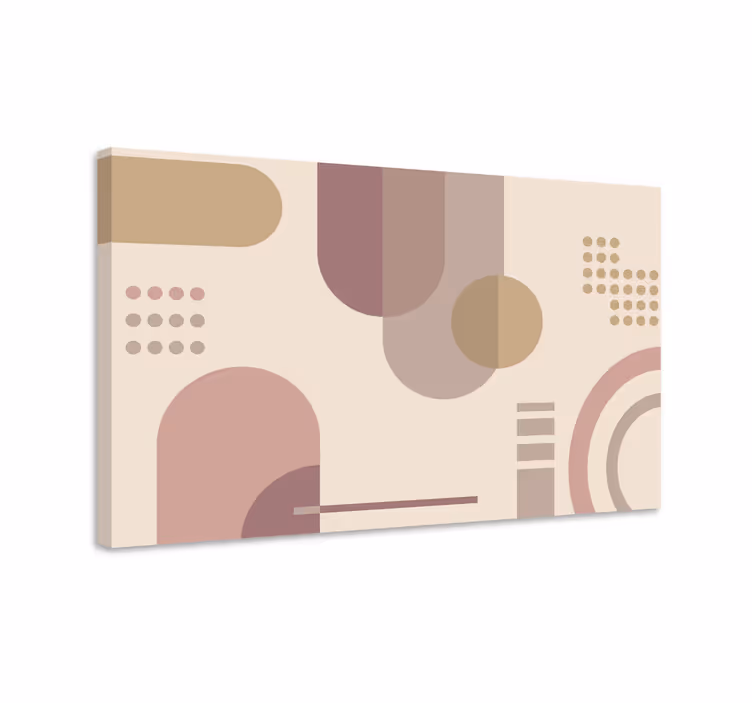 Modern kanvas geometriska abstrakta former - Tenstickers