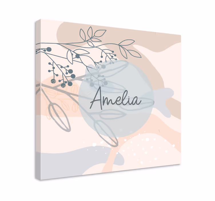 Personlig kanvas amelias personliga tryck - Tenstickers