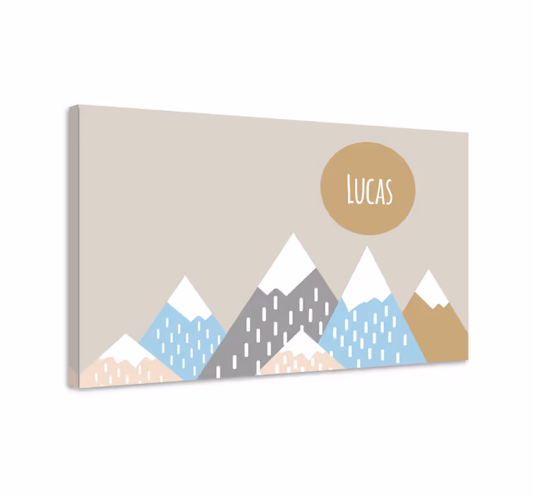 Kanvas konst bergskedje design - Tenstickers